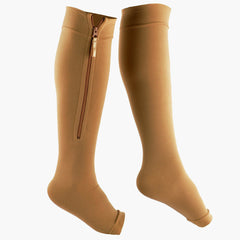 New Women's Stockings Compression Zipper Varicose Vein Pressure Loop Knee
