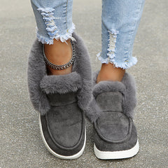 Snow Boots Warm Winter Shoes Plush Fur Ankle Boots Women - Leeb's Warehouse