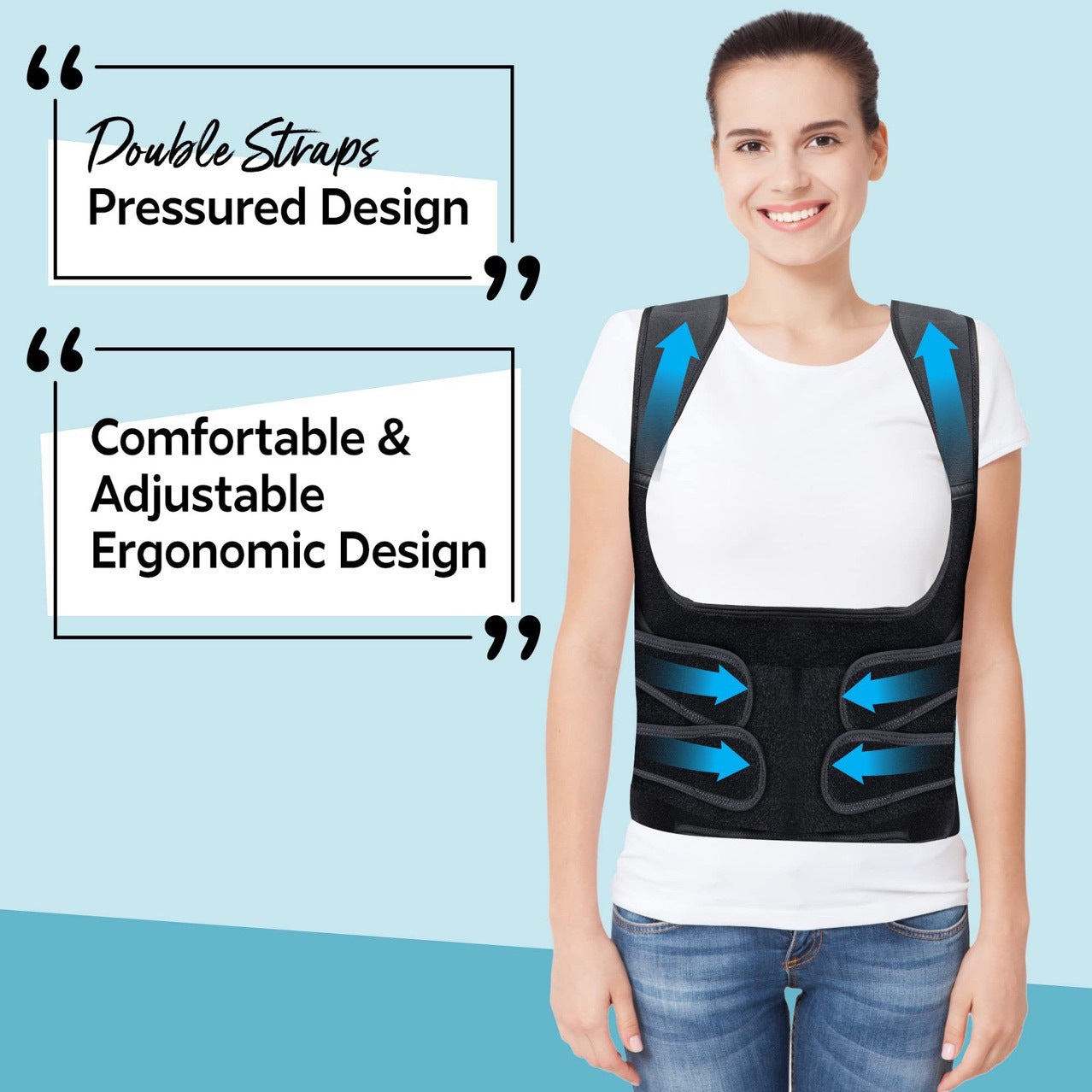 Strong Support Not Tight Posture Correction Belt